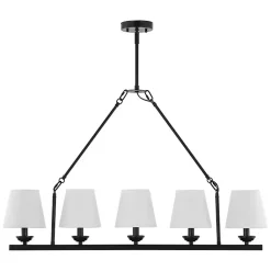 Kirklands Home Black Metal Linear Chandelier Hot