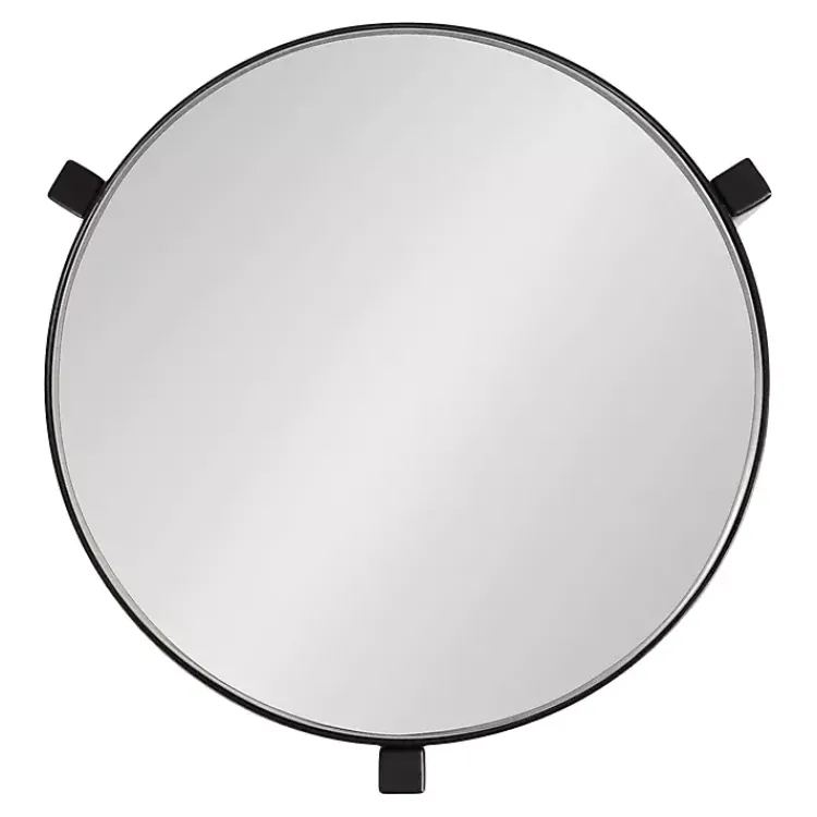 Kirklands Home Metal Mirrored Tabletop Aguilar Drink Table Black Discount