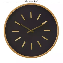 Kirklands Home Black Metal Modern Thomas Wall Clock Online