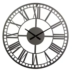 Kirklands Home Black Metal Open Frame Wall Clock Hot