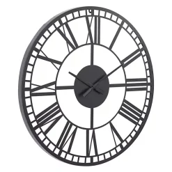 Kirklands Home Black Metal Open Frame Wall Clock Hot