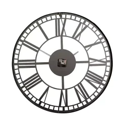 Kirklands Home Black Metal Open Frame Wall Clock Hot
