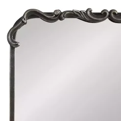 Kirklands Home Black Metal Ornamental Wall Mirror Hot