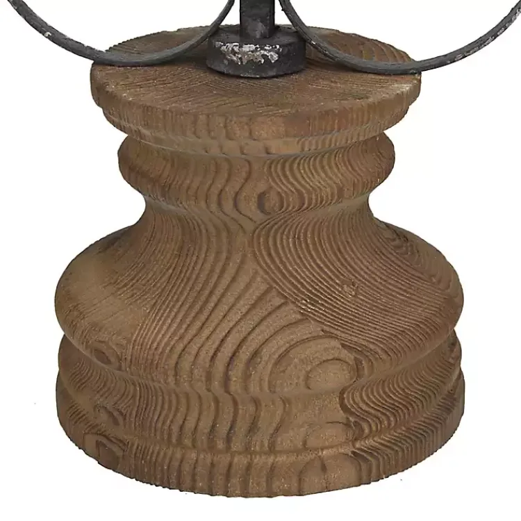 Statues & Figurines>Kirklands Home Metal Ornate Cross Tabletop Sculpture Black