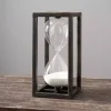 Decorative Accents>Kirklands Home Black Metal Rectangle Hourglass, 12 in.