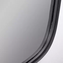 Kirklands Home Black Metal Rectangular Wall Mirror, 18x31.5 in. Hot