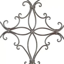 Kirklands Home Metal Scroll Cross Wall Plaque Black Outlet