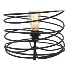 Kirklands Home Metal Swirl Table Lamp Black Clearance