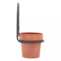 Kirklands Home Black Metal Terracotta Arch Wall Planter, 11 in. Best
