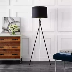 Kirklands Home Metal Tripod Twist Floor Lamp Black Clearance
