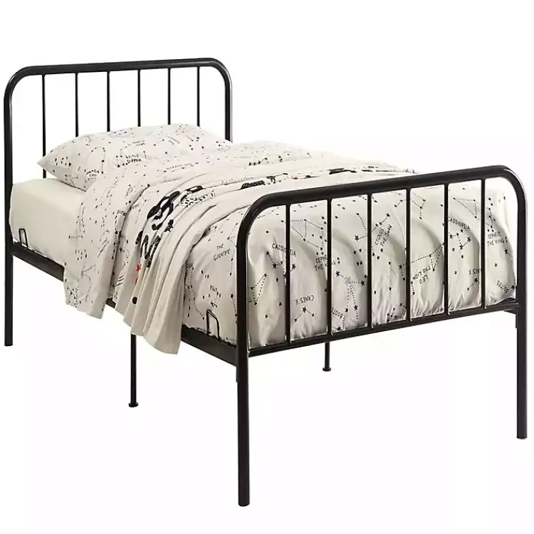 Kirklands Home Metal Twin Bed in a Box Black Sale
