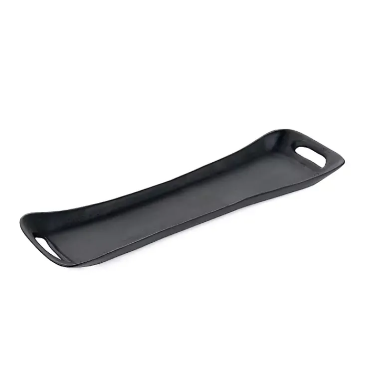 Decorative Trays>Kirklands Home Metal Valor Tray Black