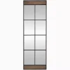 Kirklands Home Black Metal Window Grid Standing Mirror Clearance