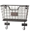 Kirklands Home Black Metal Wire Mail Wall Pocket Sale
