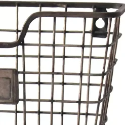 Kirklands Home Black Metal Wire Mail Wall Pocket Sale