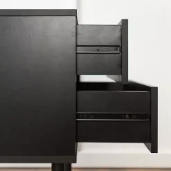 Kirklands Home Mid-Century Modern Accent Table Black