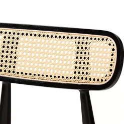 Kirklands Home Black Mid-Century Modern Dining Chairs, Set of 2 White Discount