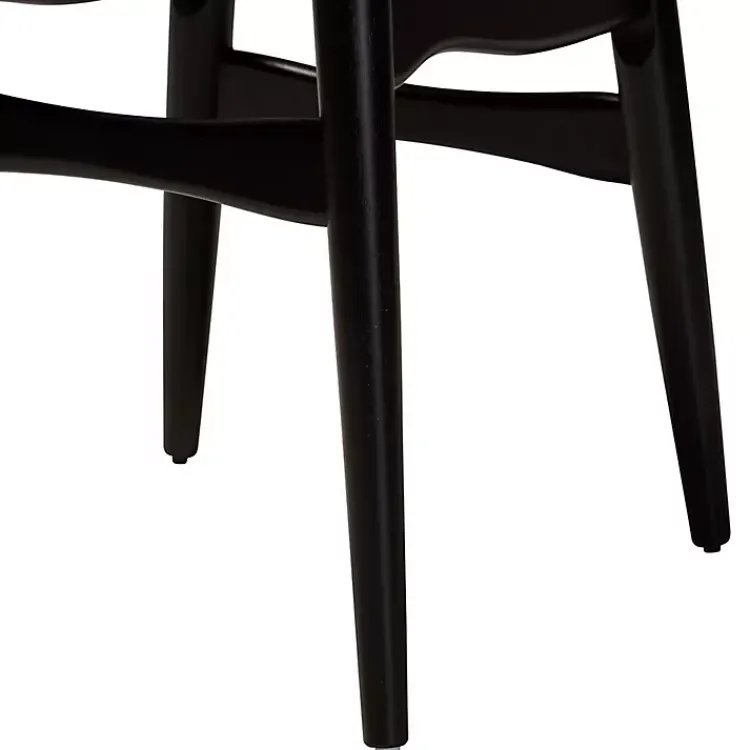 Kirklands Home Black Mid-Century Modern Dining Chairs, Set of 2 White Discount
