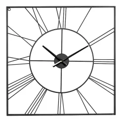 Kirklands Home Minimal Square Open Face Clock Black Online
