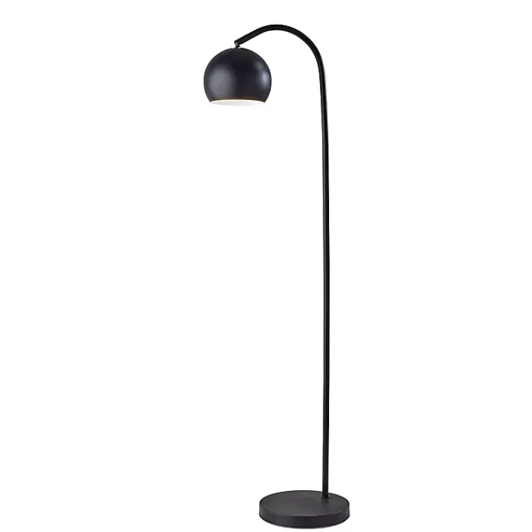 Kirklands Home Modern Globe Shade Floor Lamp Black Discount