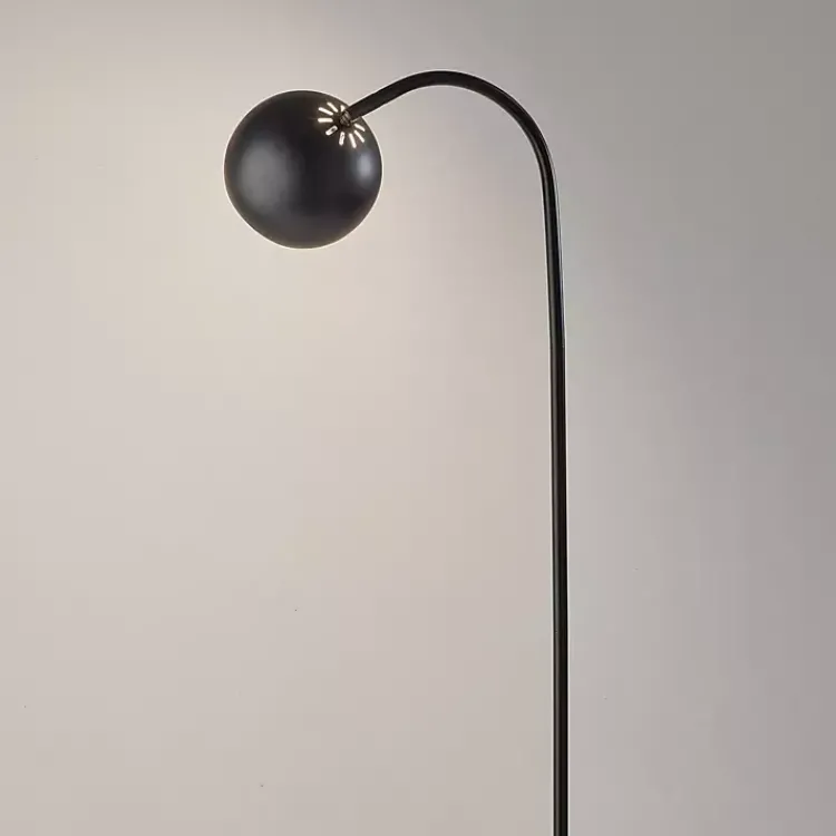 Kirklands Home Modern Globe Shade Floor Lamp Black Discount