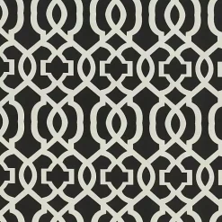 Kirklands Home Black New Geometric Outdoor Chaise Cushion Hot