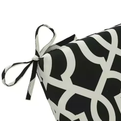 Kirklands Home Black New Geometric Outdoor Chair Cushion Best