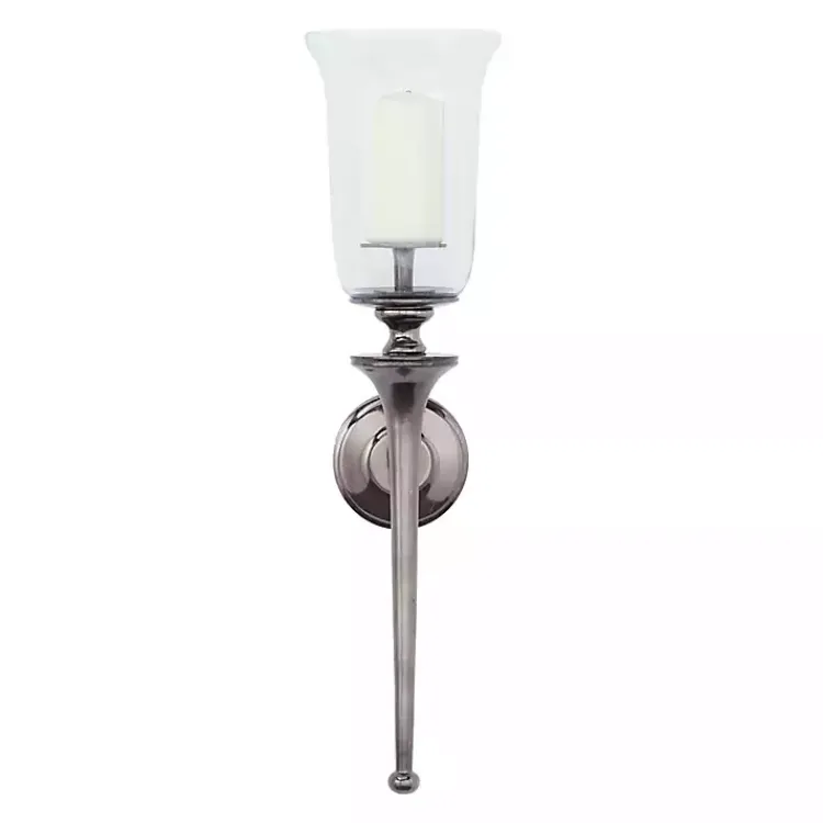 Sconces>Kirklands Home Black Nickel Bell Sconce