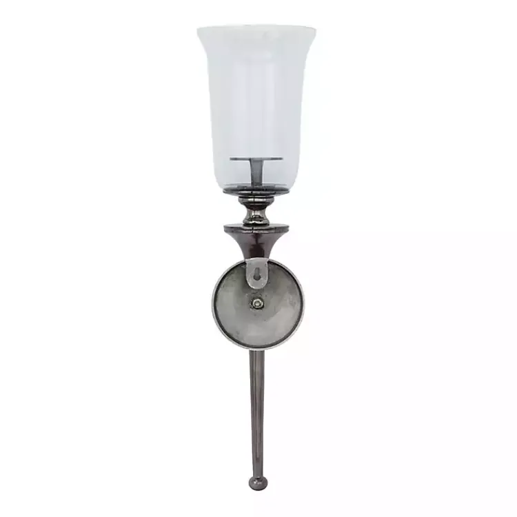 Sconces>Kirklands Home Black Nickel Bell Sconce