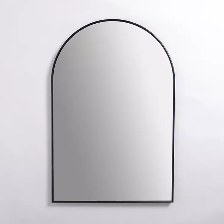 Kirklands Home Nouveau Linear Arch Mirror Black New