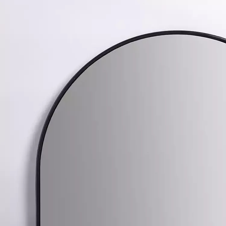Kirklands Home Nouveau Linear Arch Mirror Black New