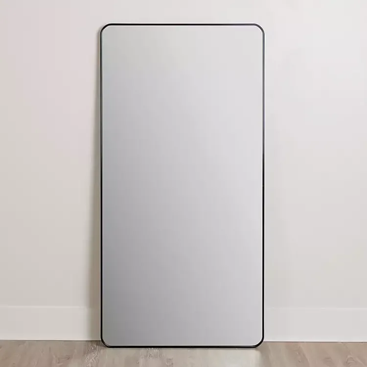 Kirklands Home Black Nouveau Linear Leaner Mirror Sale