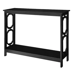 Kirklands Home Octagon Single Shelf Console Table Black Online