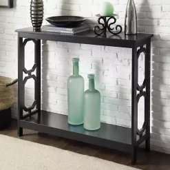 Kirklands Home Octagon Single Shelf Console Table Black Online