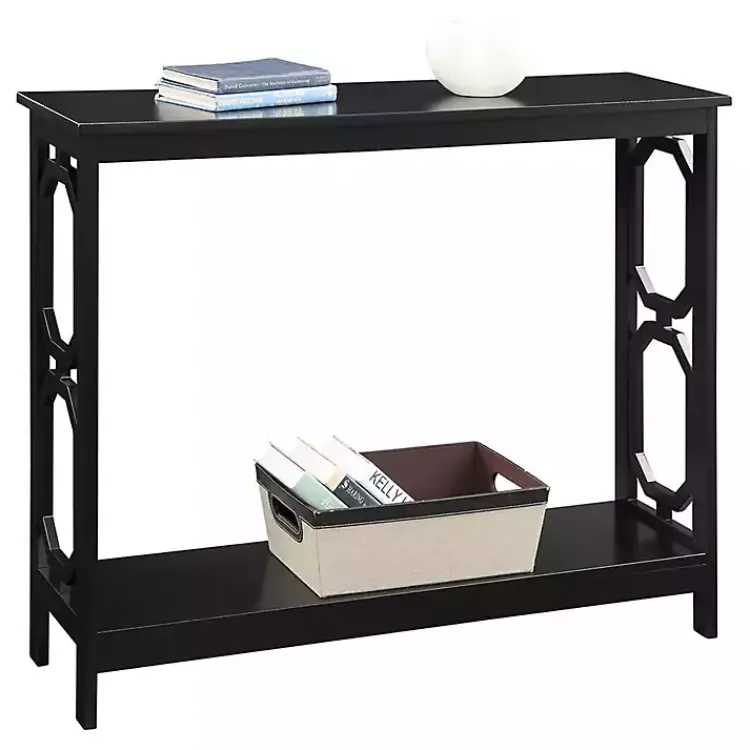 Kirklands Home Octagon Single Shelf Console Table Black Online