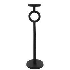 Candle Holders>Kirklands Home Open Circle Taper Candle Holder, 21 in. Black