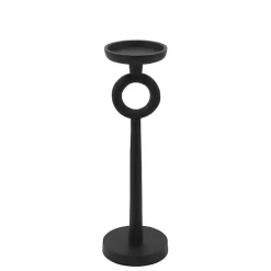 Candle Holders>Kirklands Home Open Circle Taper Candle Holder, 13 in. Black