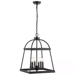 Kirklands Home Open Frame Adjustable Chandelier Black Outlet