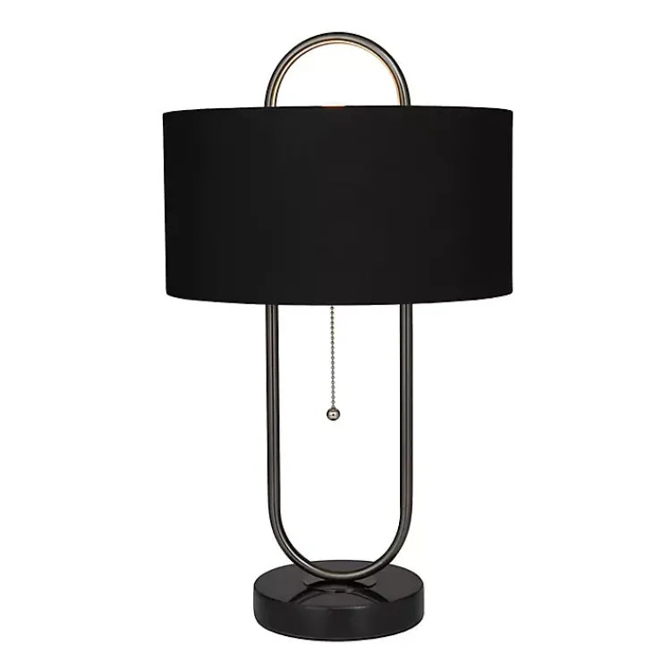 Kirklands Home Open Metal Loop Table Lamp Black Hot
