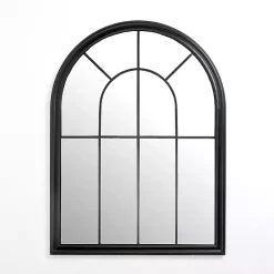 Kirklands Home Black Paned Iron Wall Mirror Discount