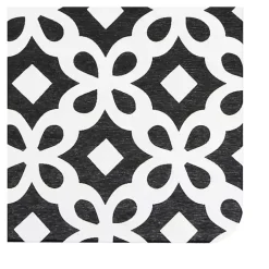 Kirklands Home Black Patterned Stone Bath Mat Hot