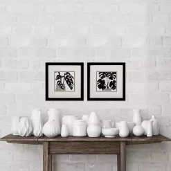 Kirklands Home Black Plantling I Framed Art Prints, Set of 2