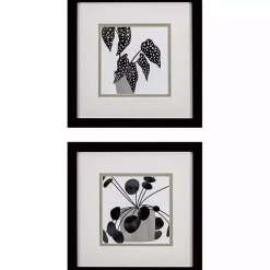 Kirklands Home Black Plantling II Framed Art Prints, Set of 2 Clearance