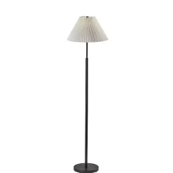 Kirklands Home Pleated Empire Shade Jeremy Floor Lamp Black Best