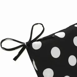 Kirklands Home Polka Dot Outdoor Chaise Cushion Black Clearance