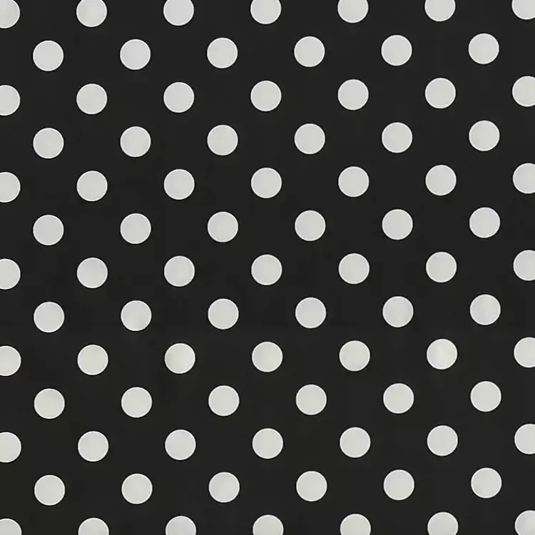 Kirklands Home Polka Dot Wicker Chair Cushions, Set of 2 Black Online