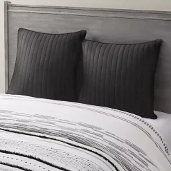 Kirklands Home Quilted Euro Sham Black Sale