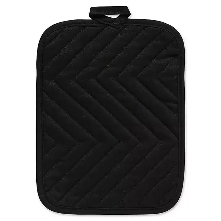 Kirklands Home Quilted 3-pc. Potholder Set Black Clearance