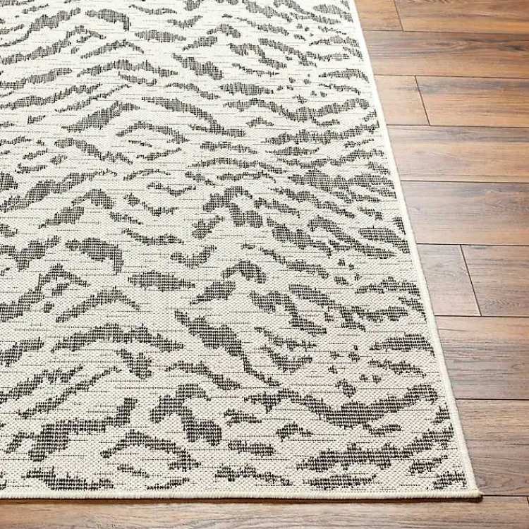 Kirklands Home Black Ravello Outdoor Rug, 6x9 Best
