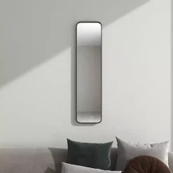 Kirklands Home Rectangle Beveled Wall Mirror Black New